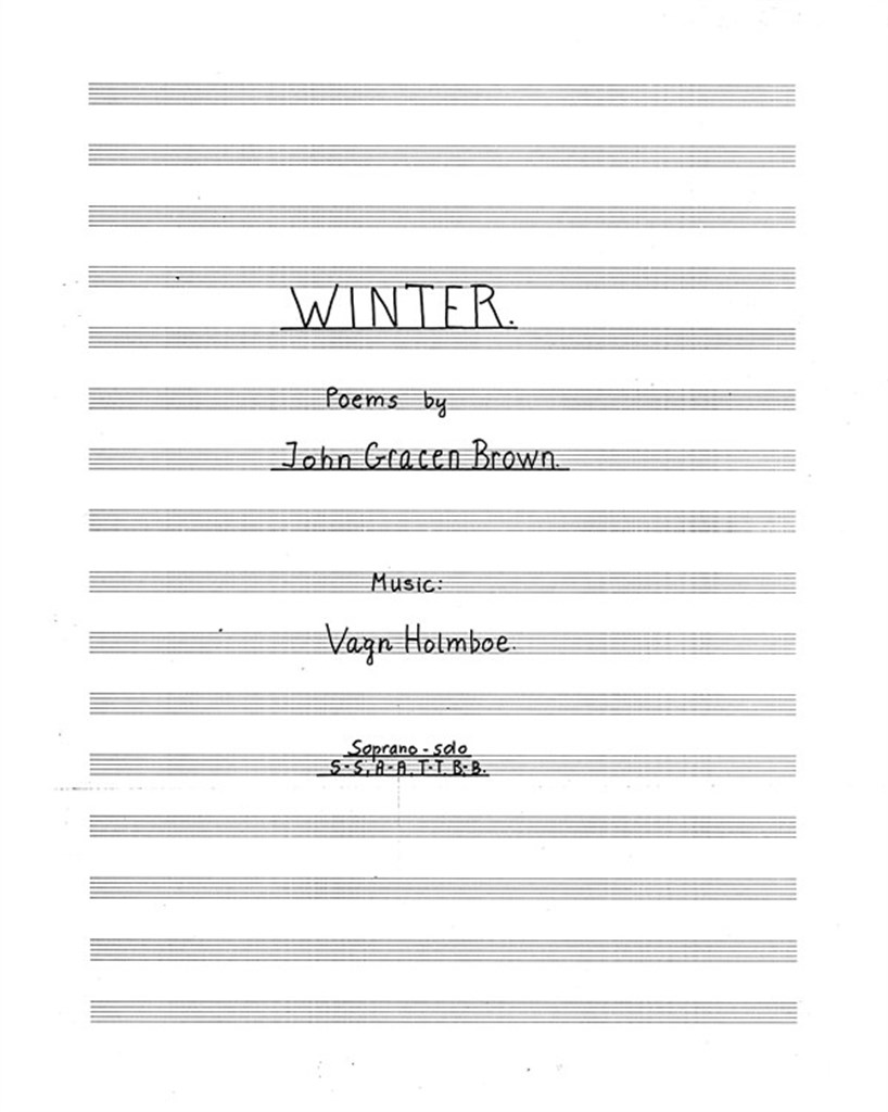 Winter Op. 181 For Soprano Solo and Choir